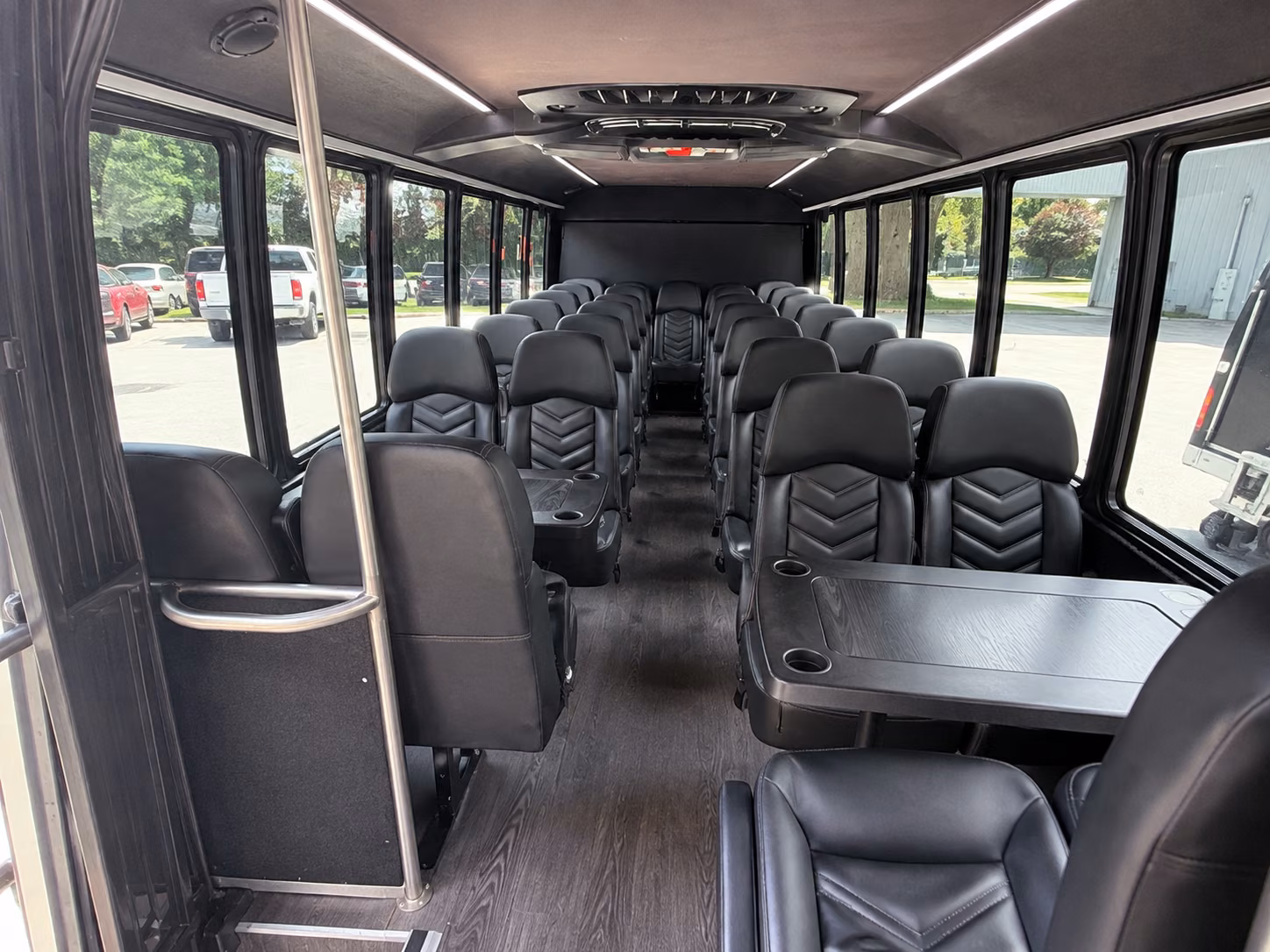 new rochelle 15 passenger minibus inside