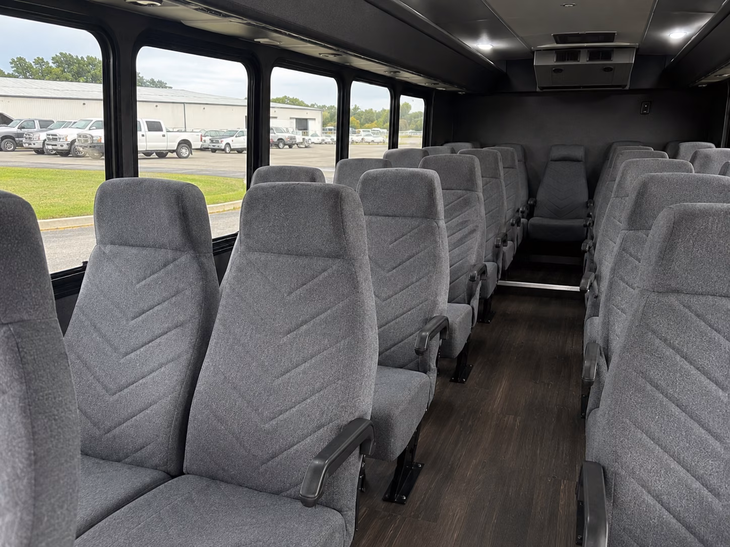 new rochelle 18 passenger minibus inside