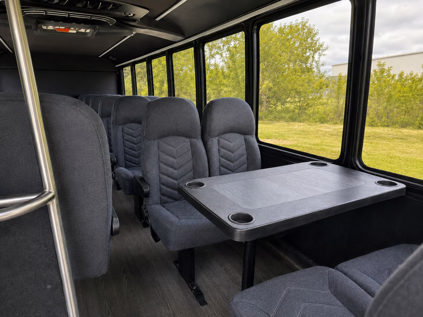 new rochelle 20 passenger minibus inside