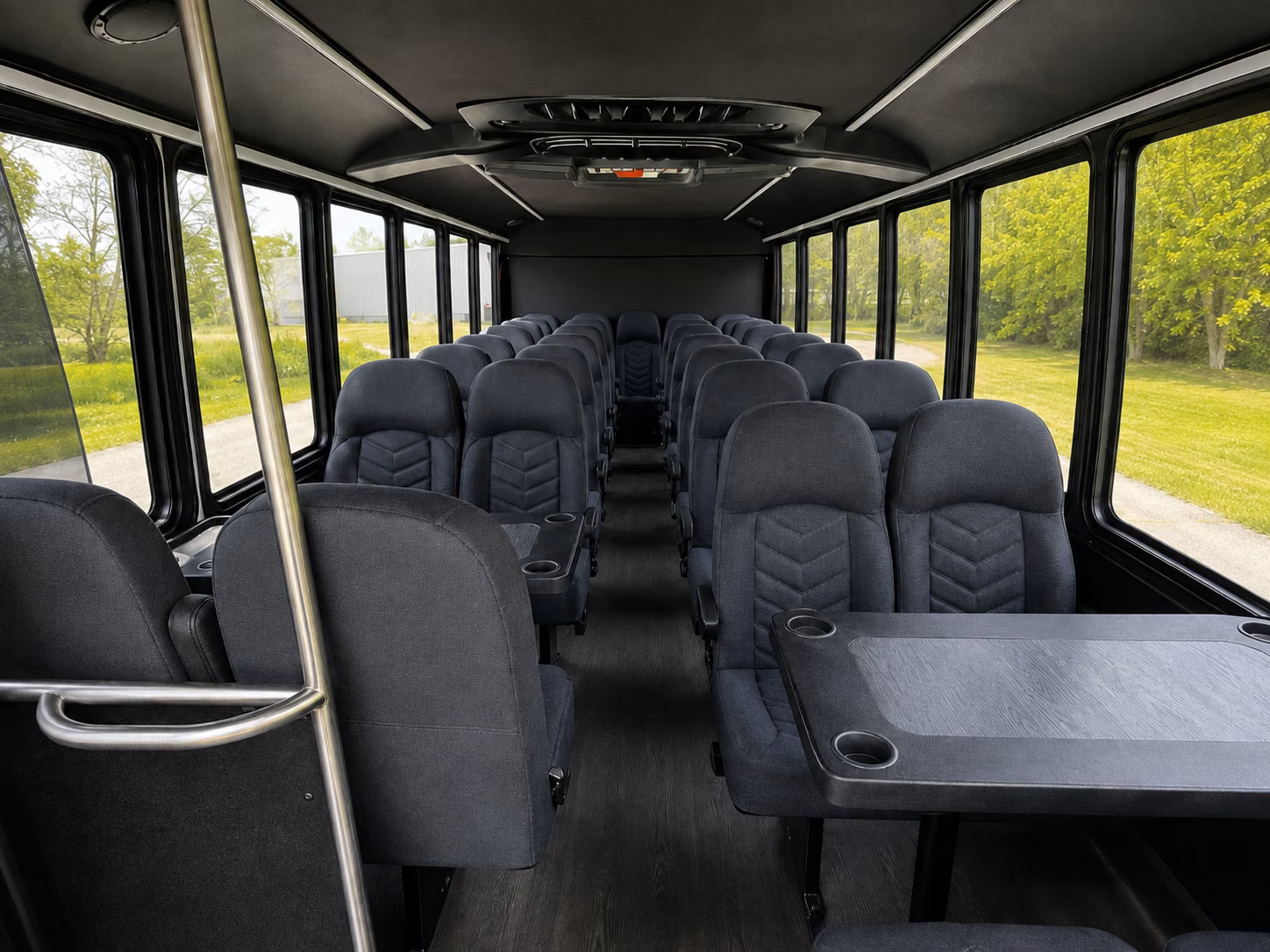 new rochelle 20 passenger minibus interior