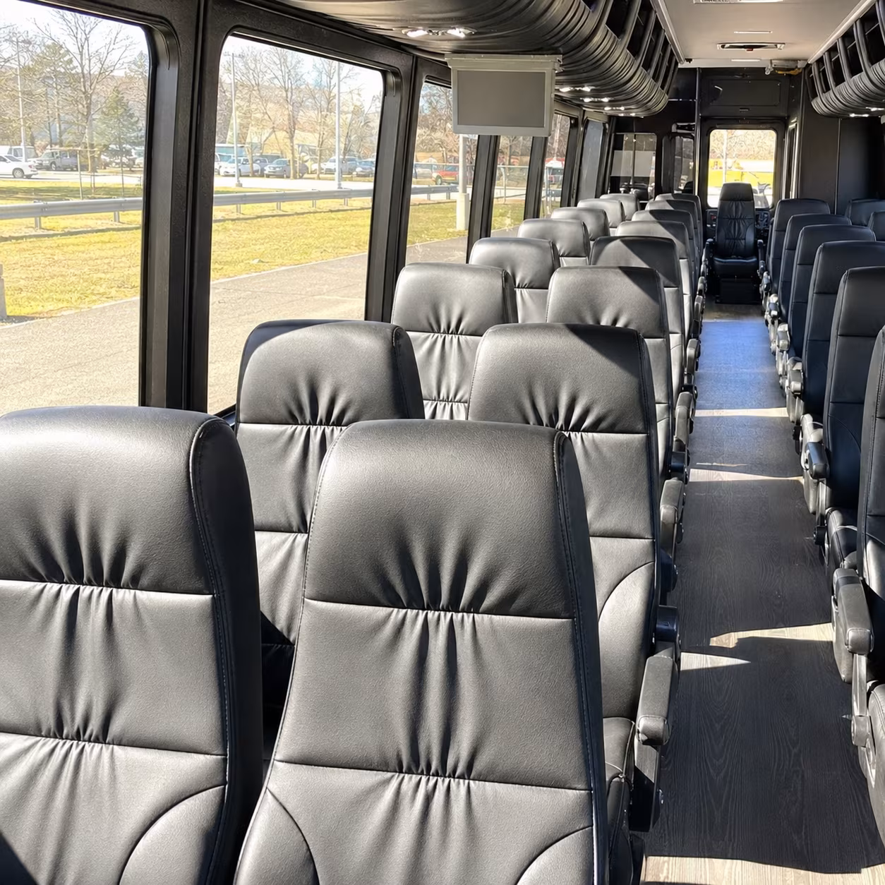 new rochelle 25 passenger minibus inside
