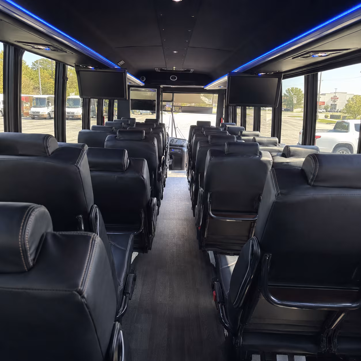 new rochelle 30 passenger minibus inside