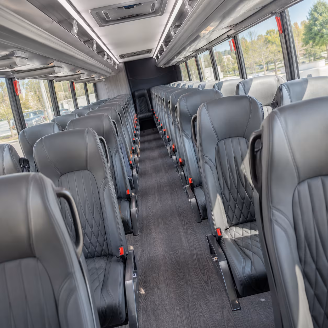 new rochelle 35 passenger minibus inside