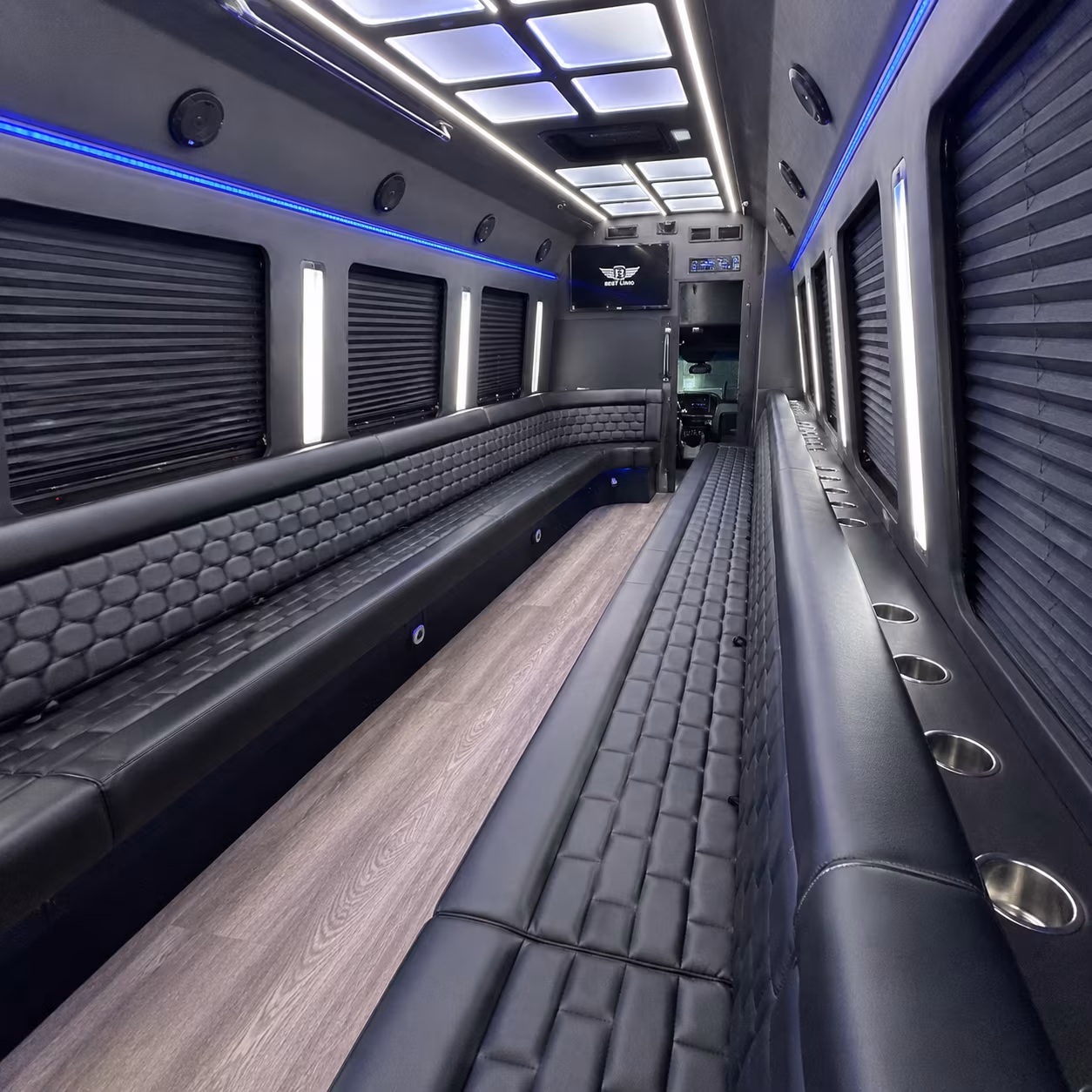 new rochelle party bus interior